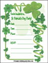 Printable St Patrick's Day Invitation