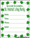 Printable St Patrick's Day Invitation